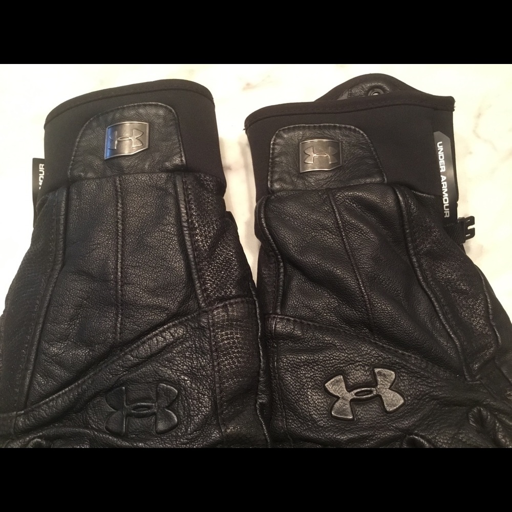 Men’s under armour winter leather gloves